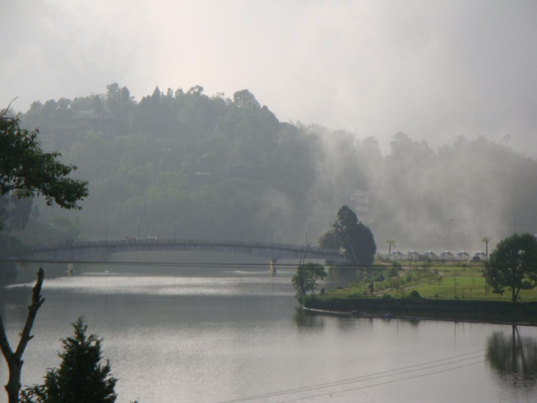 Landschaft im Monsun